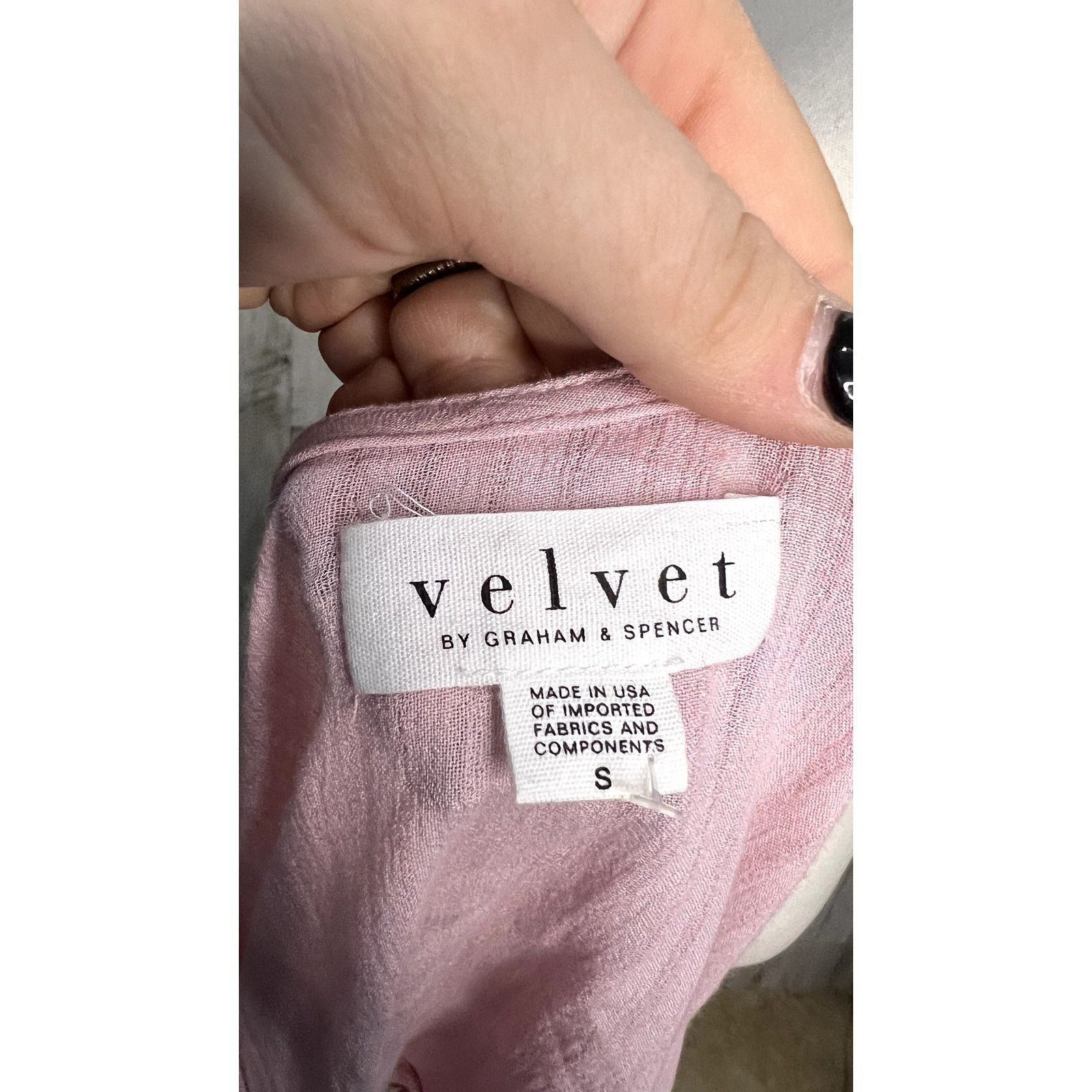 Velvet Velvet Women's Pink Striped Peplum Blouse Size Small Size S / US 4 / IT 40 - 6 Thumbnail