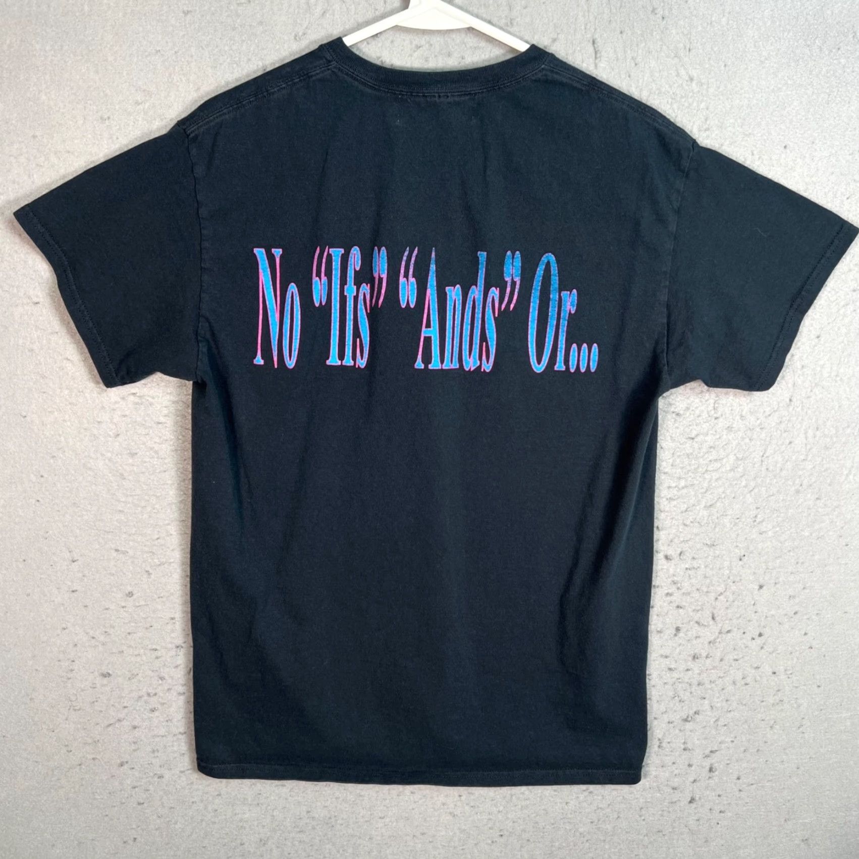 Pleasures Pleasure Graphic T-Shirt Mens Adult Medium Black Short Sleeve "No Ifs Ands Or" Size US M / EU 48-50 / 2 - 2 Thumbnail