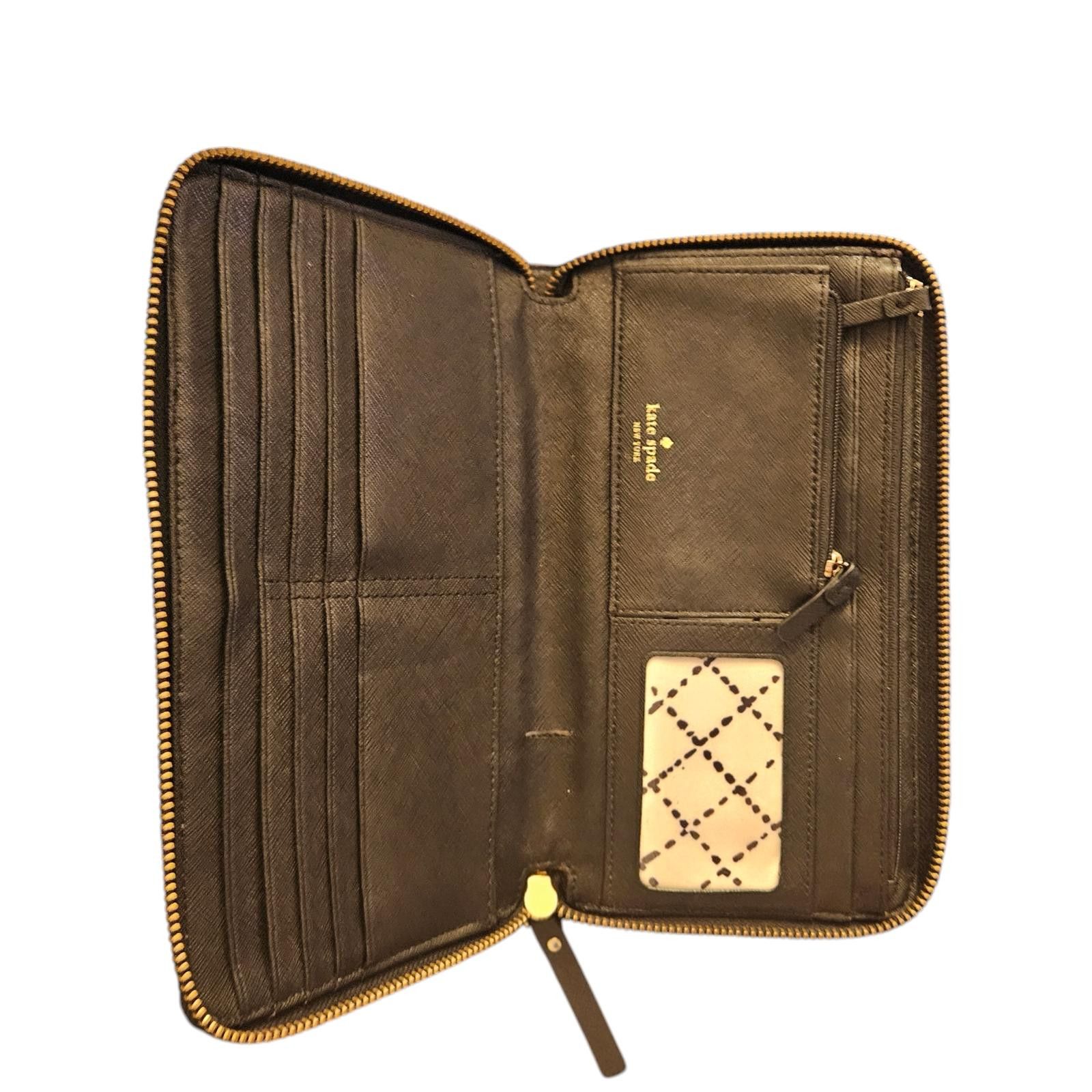 Designer Kate Spade New York Pebbled Leather Zip Wallet Size ONE SIZE - 2 Thumbnail