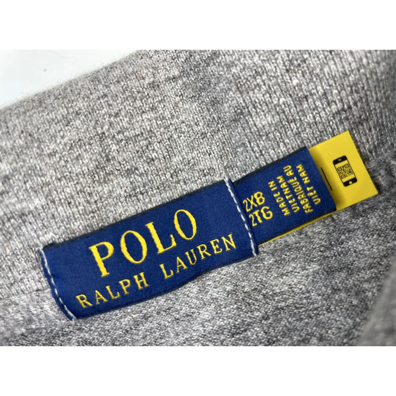 Polo Ralph Lauren VINTAGE Polo Ralph Lauren Men's Polo Golf Shirt 2XB Gray Short Sleeve Polo Size US XXL / EU 58 / 5 - 3 Thumbnail