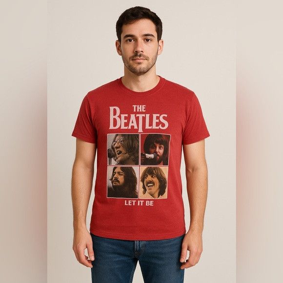 Other The Beatles “Let It Be” Red Graphic Band T-Shirt Size M Size US M / EU 48-50 / 2 - 1 Thumbnail