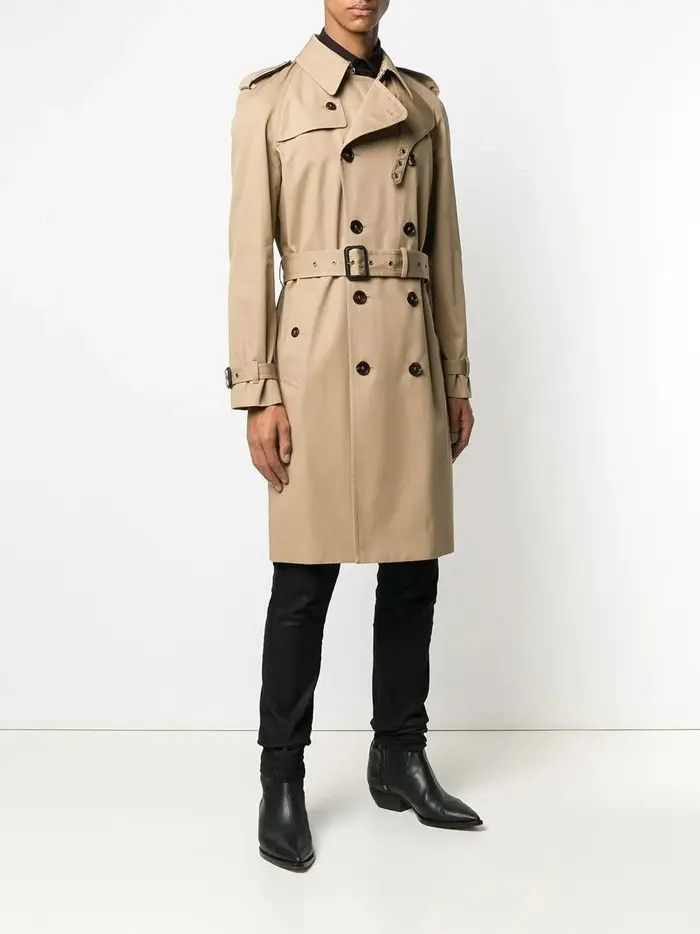Saint Laurent Paris o1bcso1str0425 Trench Coat in Beige Size US L / EU 52-54 / 3 - 5 Thumbnail