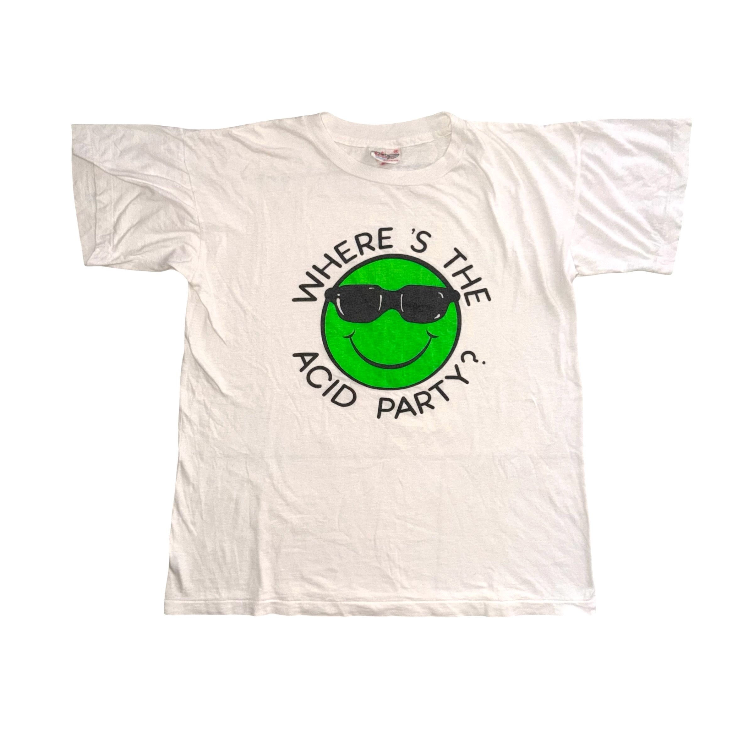 Other Vintage 80's Acid Party Rave T-shirt Size US XXL / EU 58 / 5 - 1 Thumbnail