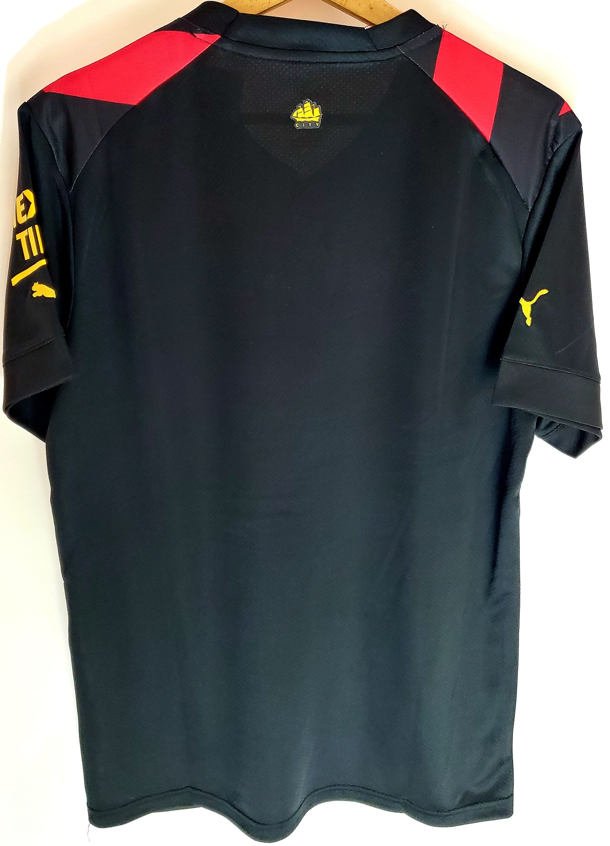 Nike MANCHESTER CITY 2022 2023 AWAY FOOTBALL SOCCER JERSEY SIZE L Size US L / EU 52-54 / 3 - 9 Thumbnail