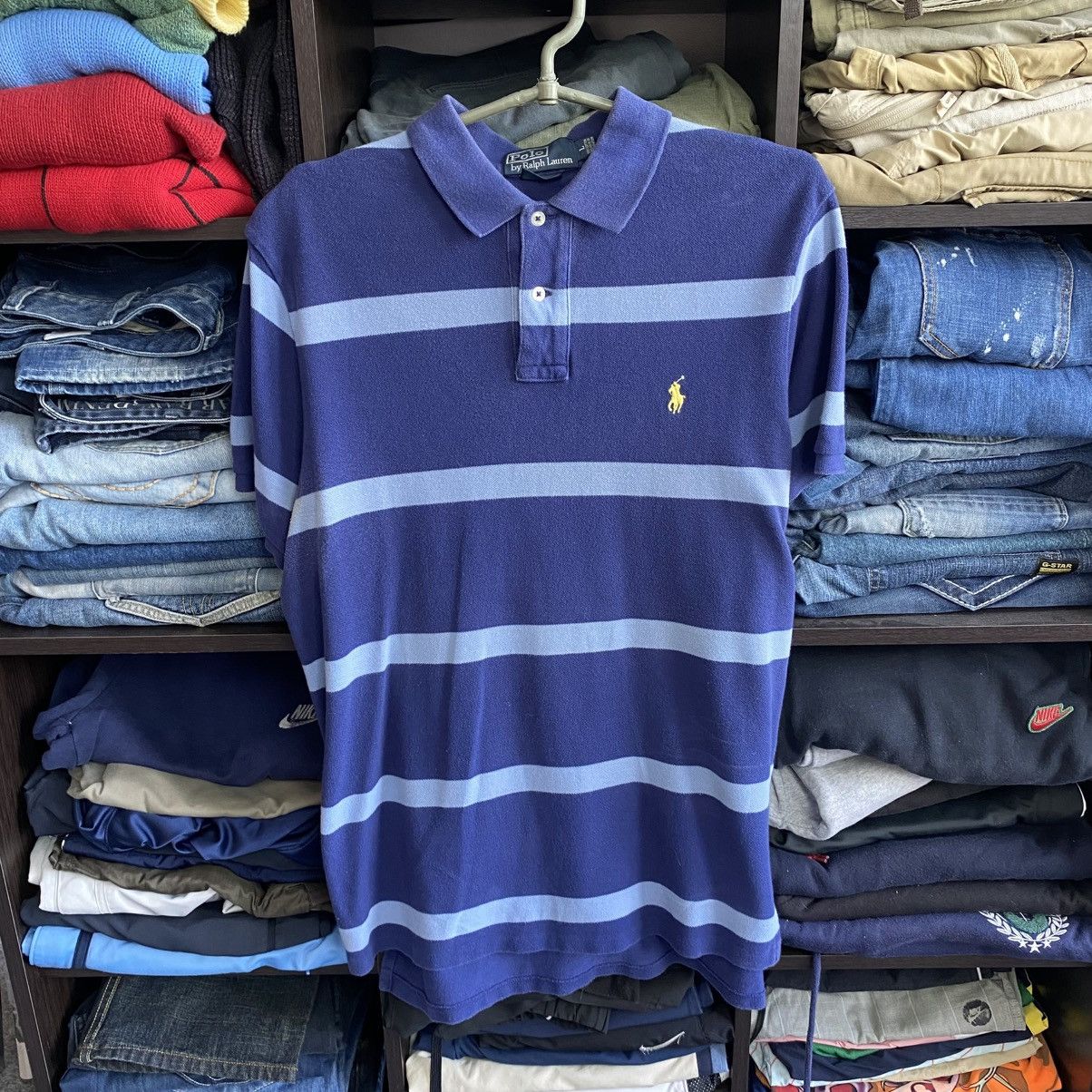 Polo Ralph Lauren Vintage Polo Ralph Lauren Small logo y2k multicoloured polo Size US L / EU 52-54 / 3 - 1 Thumbnail