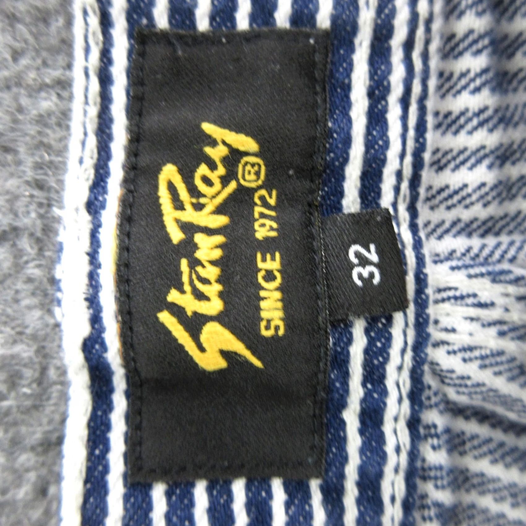 Stan Ray Stan Ray Pants Mens 32x25 Blue Hickory Stripe Carpenter Denim Workwear Relaxed Pants Mens Size US 32 / EU 48 - 6 Thumbnail