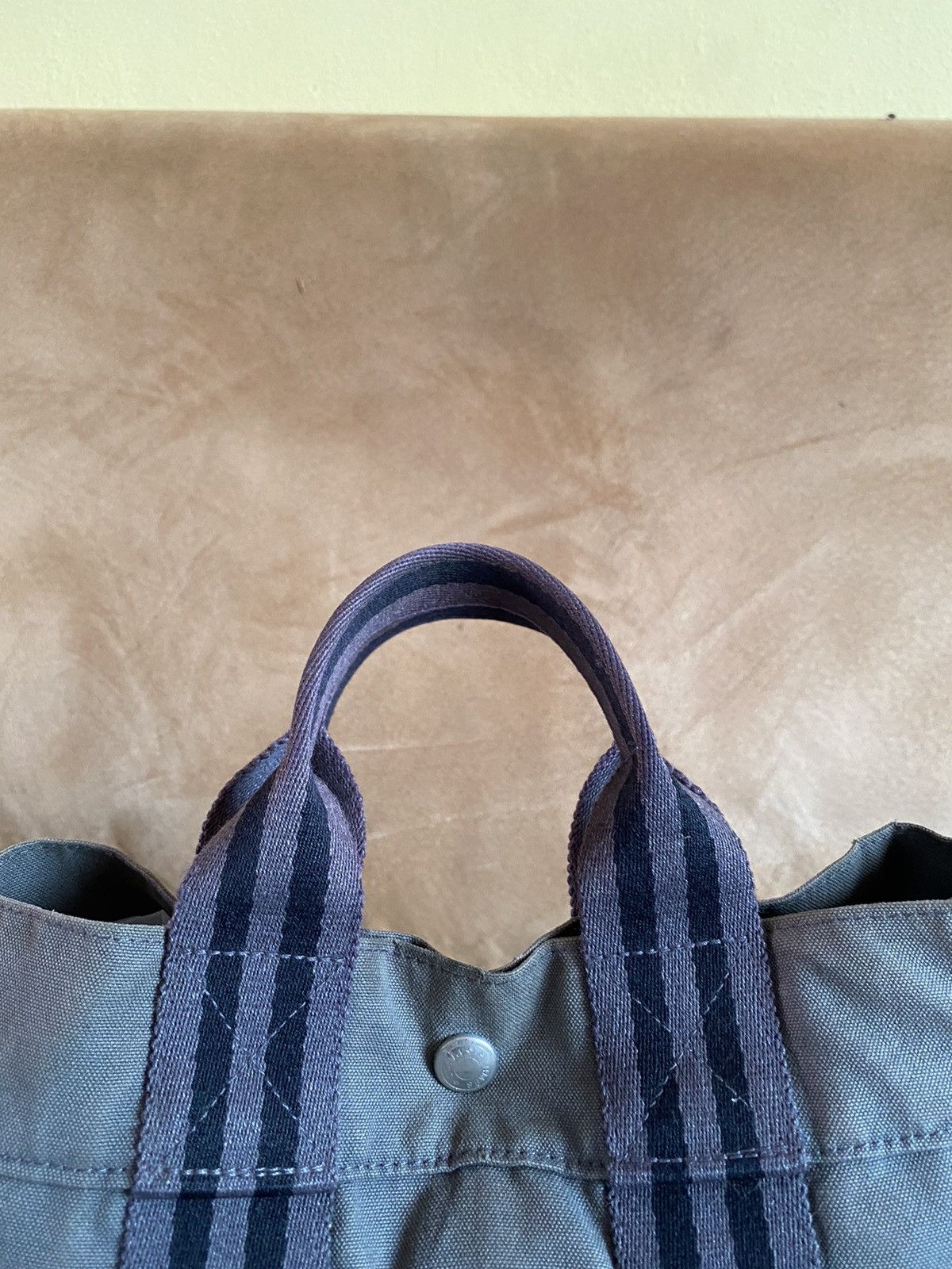Hermes × Vintage VINTAGE HERMES CANVAS RIRI ZIPPER TOTE BAG Size ONE SIZE - 3 Thumbnail