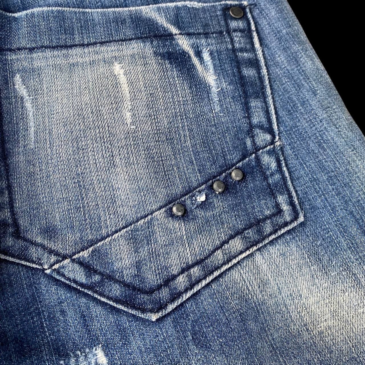 Diesel DIESEL THANAZ 008TS WASH DISTRESSED DENIM ITALY Size US 29 - 14 Thumbnail
