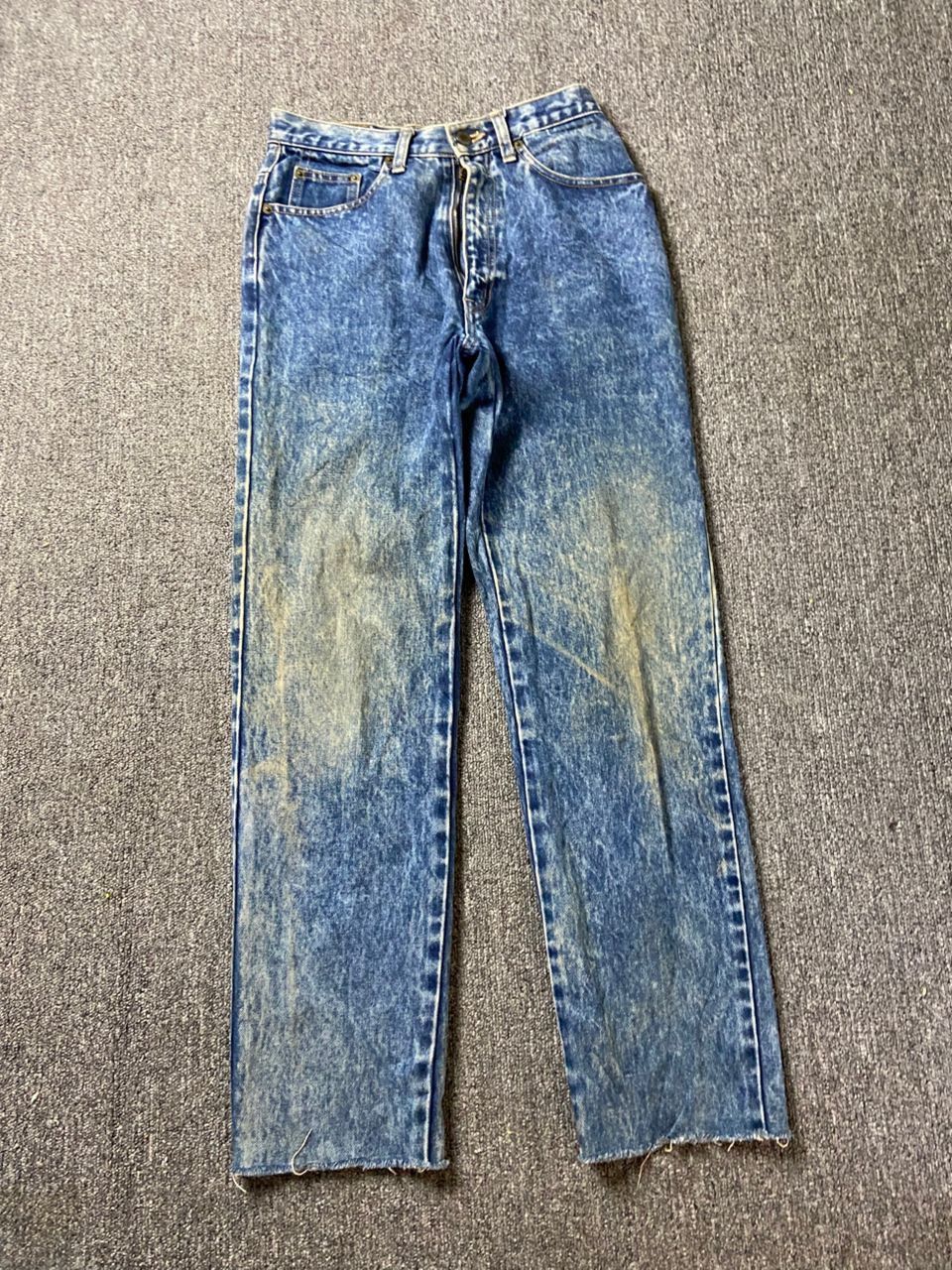 Japanese Brand Jay Hawker Acid Washed Denim Jeans (199) Size US 26 / EU 42 - 1 Thumbnail