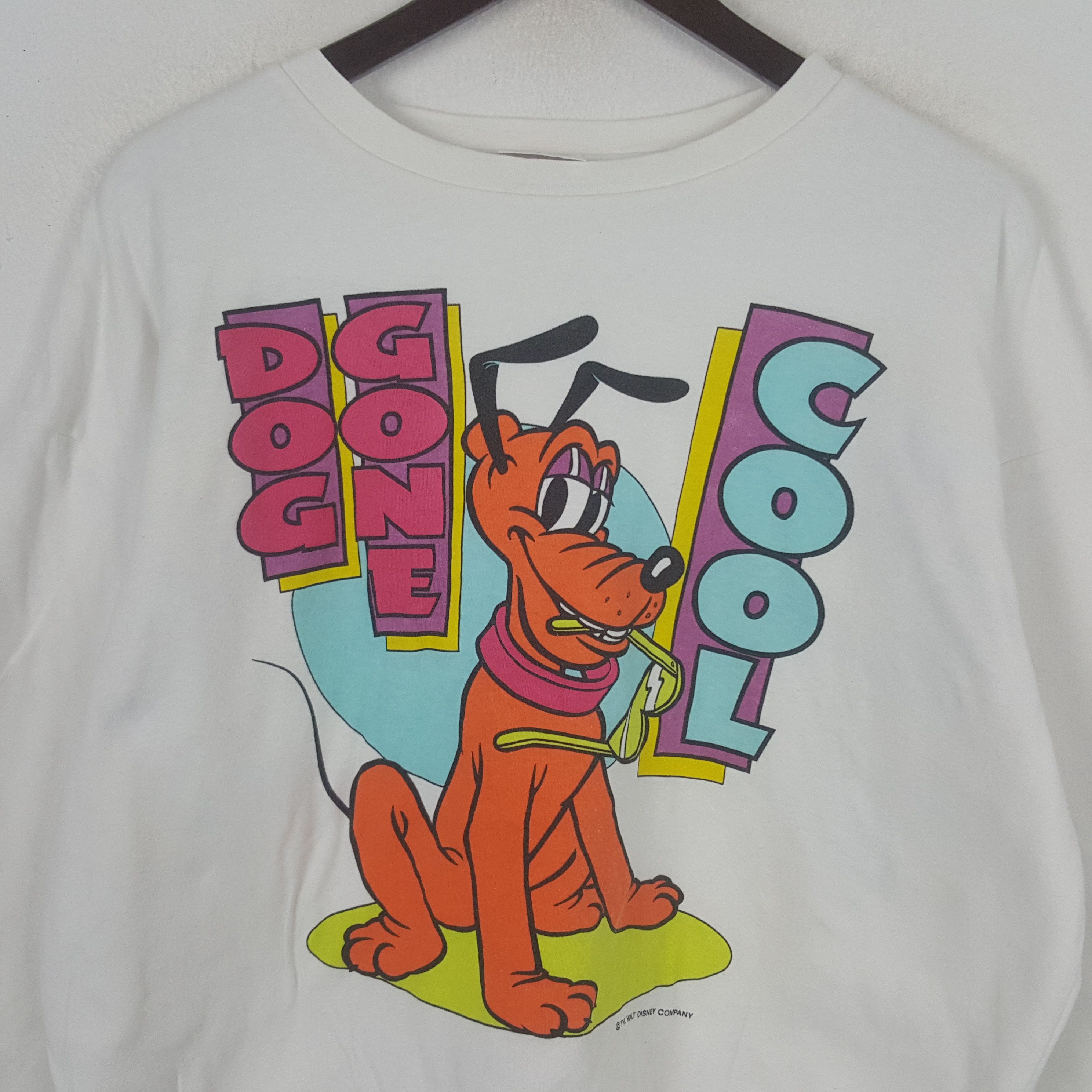Disney Vintage Dog Gone Cool Sweatshirt Size L / US 10 / IT 46 - 2 Thumbnail