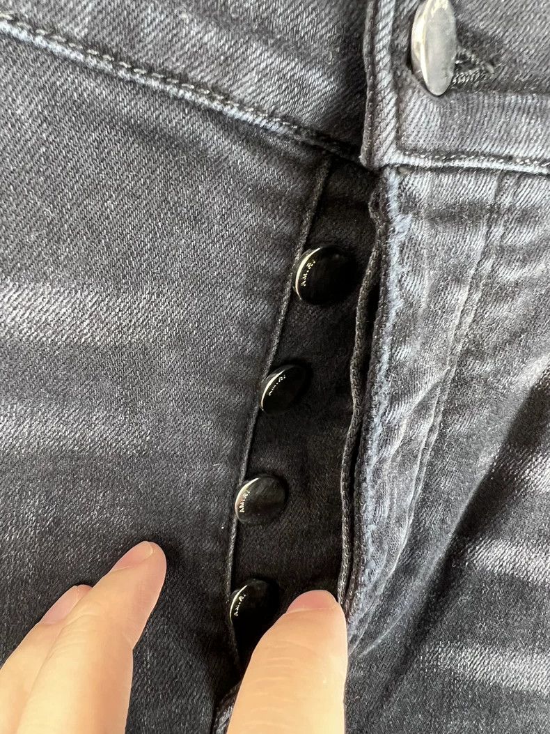 Amiri Amiri Ink-splashed checkered leather-patched mx1 jeans Size US 32 / EU 48 - 9 Thumbnail