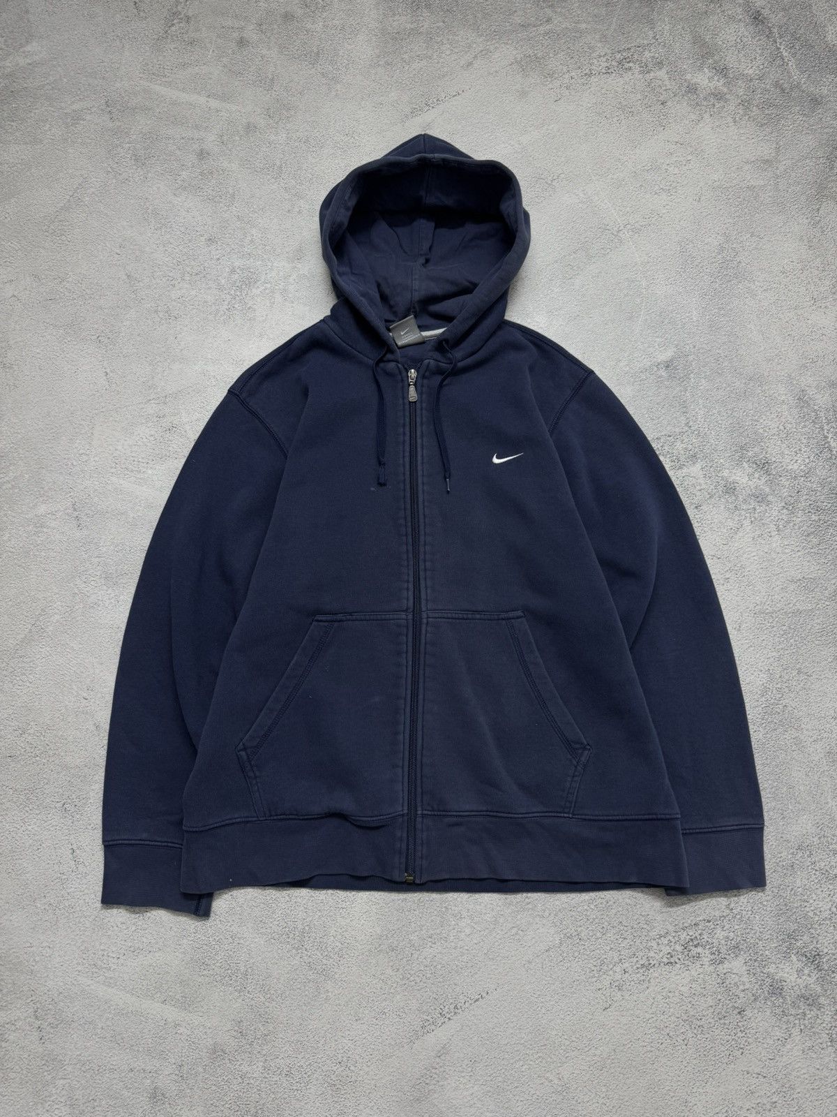 Nike Vintage Y2k Nike Mini Swoosh Basic Zip-Hoodie 00’s Size US M / EU 48-50 / 2 - 4 Thumbnail