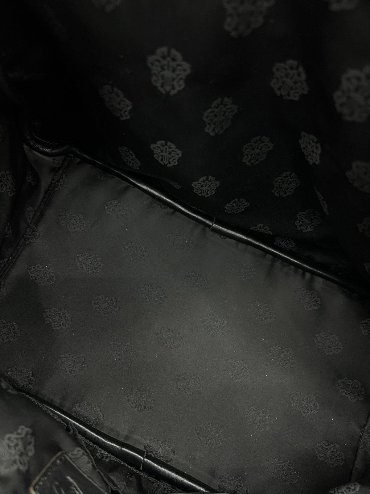 Chrome Hearts CHROME HEARTS LEATHER CROSS PATCH NYLON DAGGER PRINT GYM BAG Size ONE SIZE - 13 Thumbnail