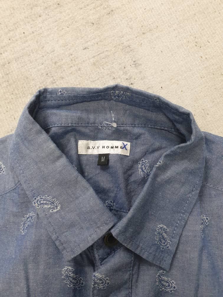 Issey Miyake A.v.v Homme Issey Miyake Japanese brand chambray Size US M / EU 48-50 / 2 - 3 Thumbnail
