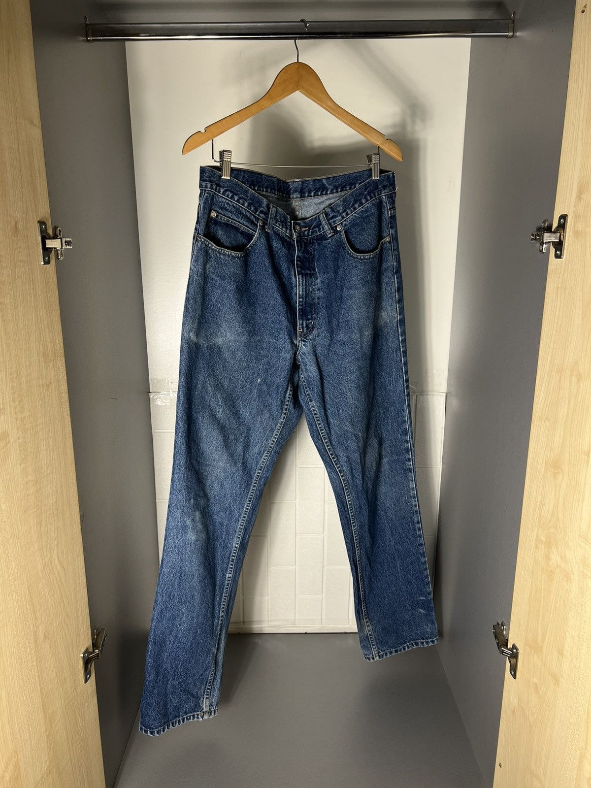 Saint Laurent Paris VINTAGE YVES SAINT LAURENT PARIS RETRO DENIM JEANS WEAR 90s Size US 38 / EU 54 - 4 Thumbnail
