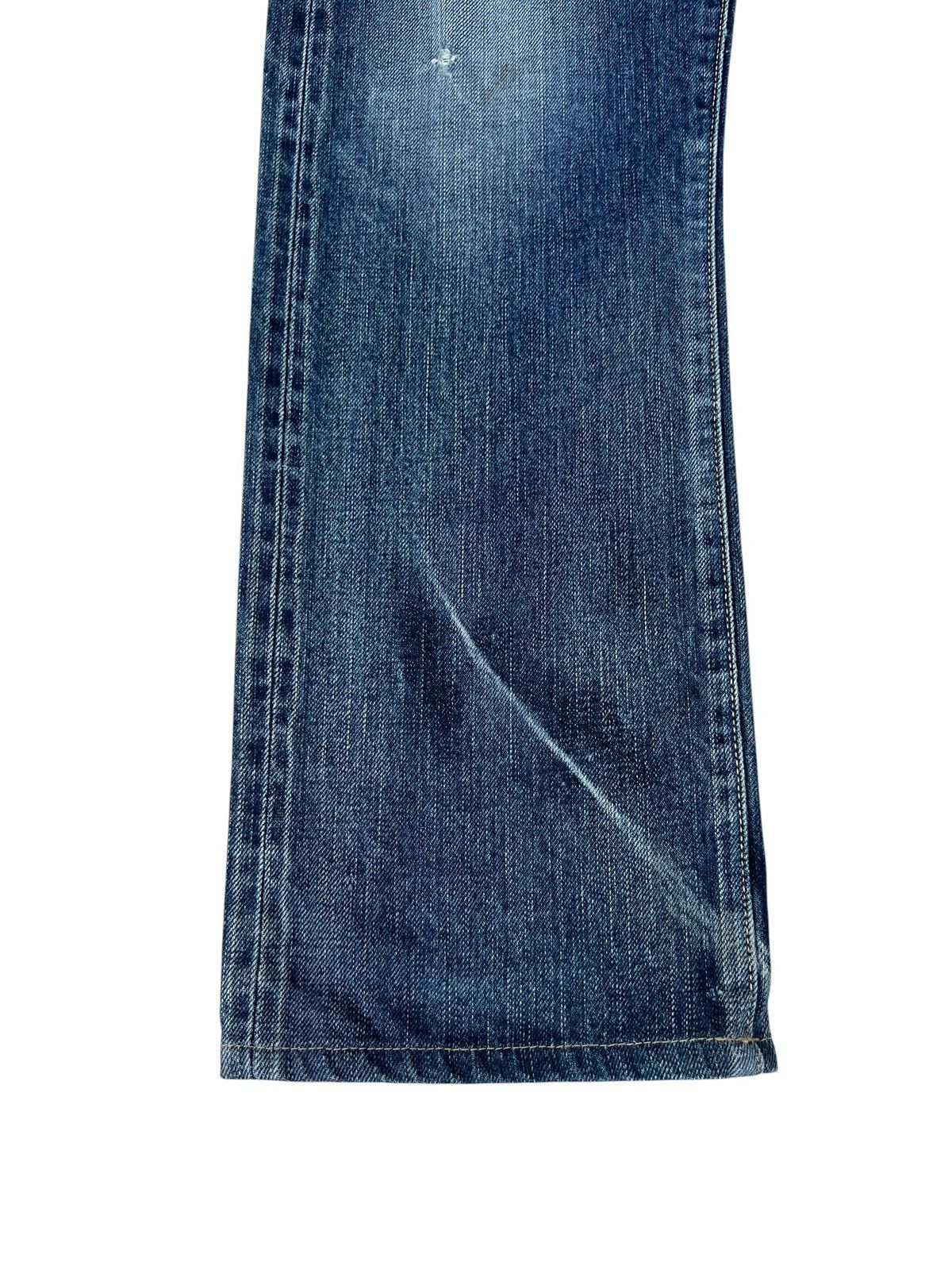 KURO KURO Japan GRAPHITE Distressed Denim Selvedge Jeans Size US 32 / EU 48 - 10 Thumbnail
