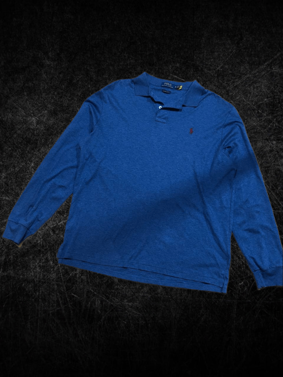 Polo Ralph Lauren Custom Slim Fit Blue Sweatshirt Polo Ralph Lauren Y2K Size US XL / EU 56 / 4 - 1 Thumbnail