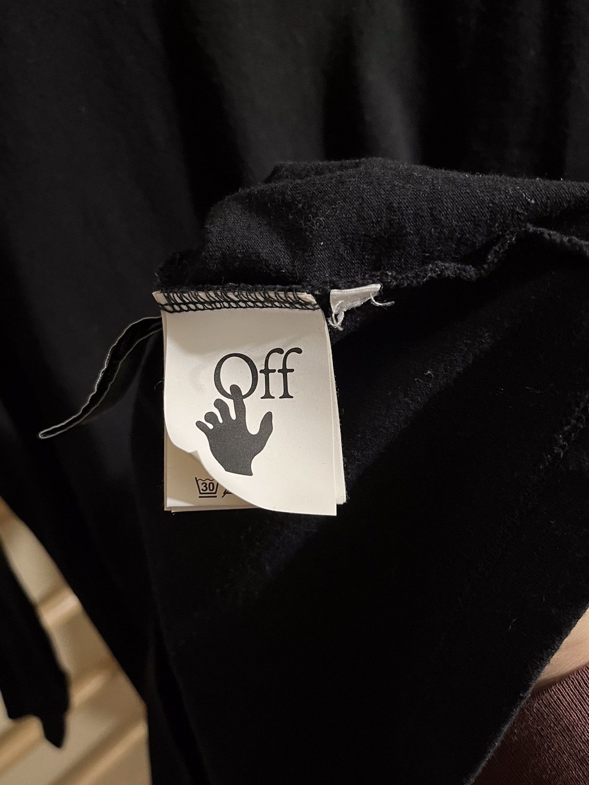 Rare Off White Marker Arrows Back Big Logo Long Sleeve
