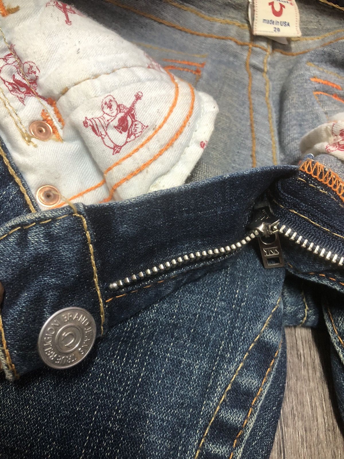 Japanese Brand TRUE RELIGION FLARED JEANS Size 30" / US 8 / IT 44 - 24 Thumbnail