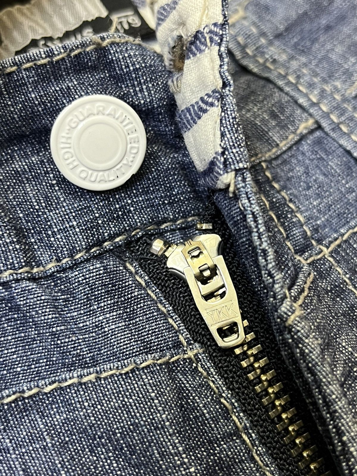 Japanese Brand SICK Y2K JAPANESE EXPLOSION BY NYLAUS DOUBLE WAIST JEANS Size US 30 / EU 46 - 9 Thumbnail
