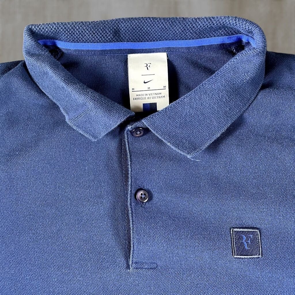 Nike Nike Polo Shirt Mens Medium Long Sleeve Roger Federer Tennis Classic Size US M / EU 48-50 / 2 - 1 Thumbnail