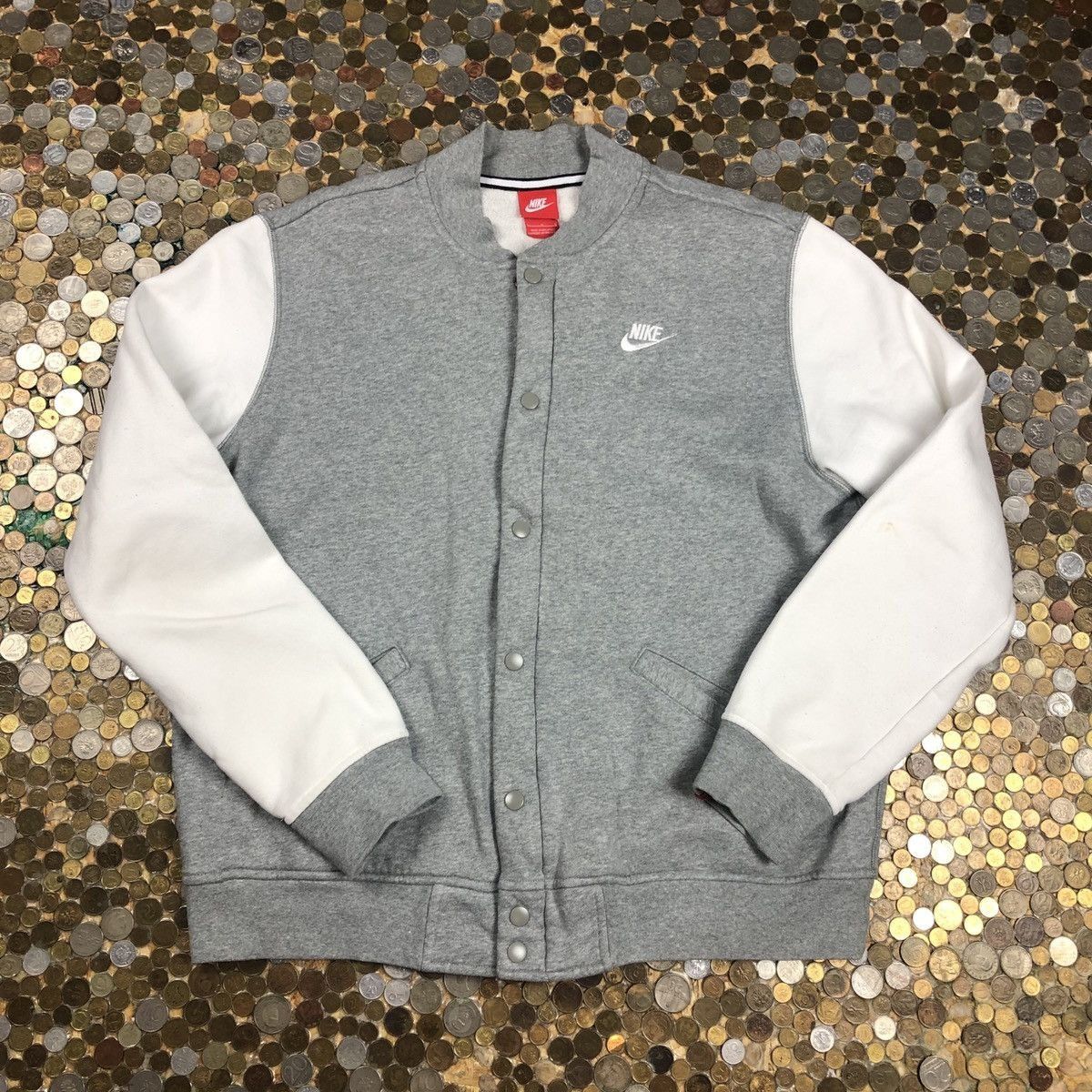 Nike Nike Vintage zip sweatshirt button up 90's Size US L / EU 52-54 / 3 - 1 Thumbnail