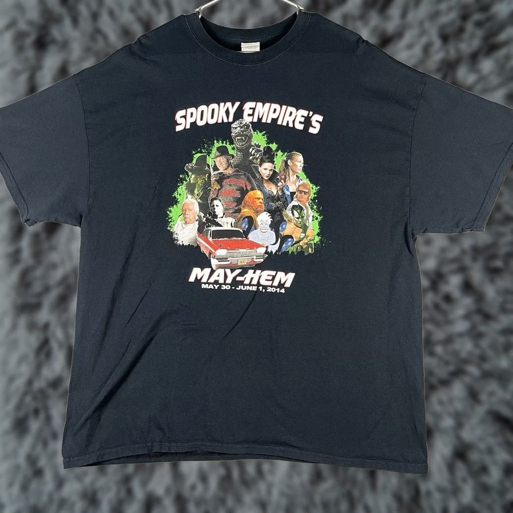 Gildan Spooky Empire 2014 T Shirt 2XL Black Horror Convention Souvenir Gildan Mens Shirt Size US XXL / EU 58 / 5 - 1 Thumbnail