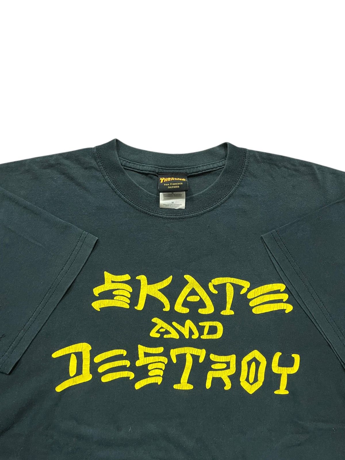 Thrasher VINTAGE THRASHER SKATE AND DESTROY TSHIRT Size US M / EU 48-50 / 2 - 3 Thumbnail