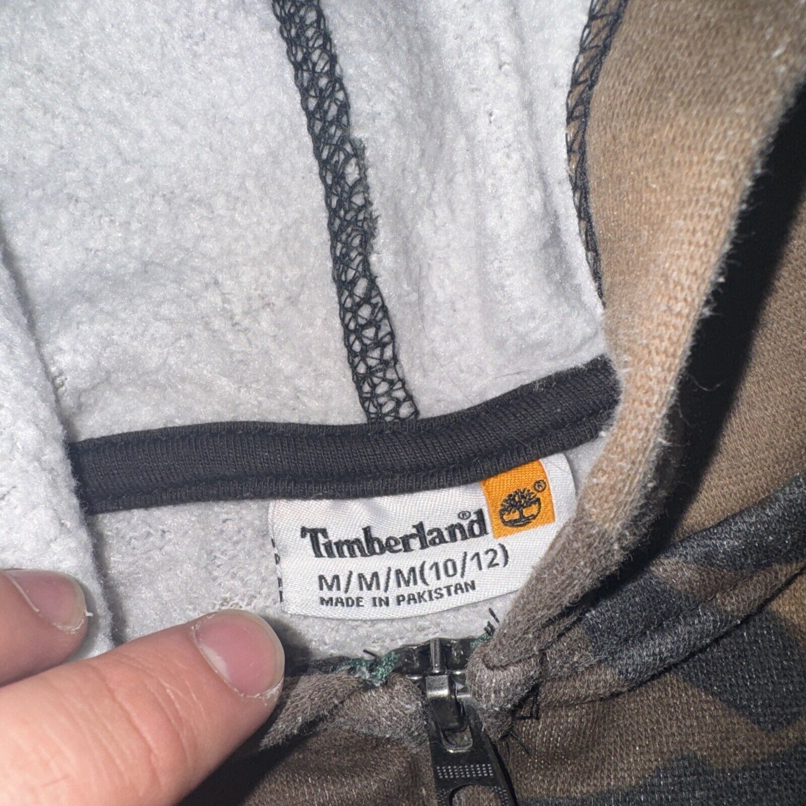 Japanese Brand × Timberland × Vintage Timberland Camo Full Zip Kids M 10/12 17x22 Adult XS Y2K Size US XS / EU 42 / 0 - 4 Thumbnail