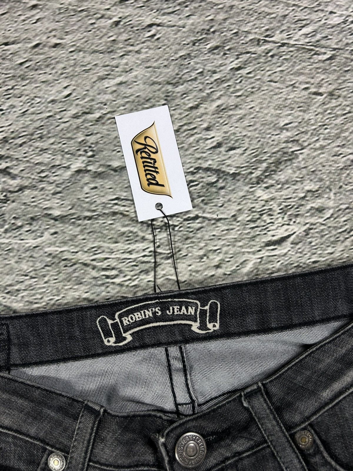 Robins Jeans Robins jeans black rhinestones studded jeans flared Y2K Size US 30 / EU 46 - 10 Thumbnail