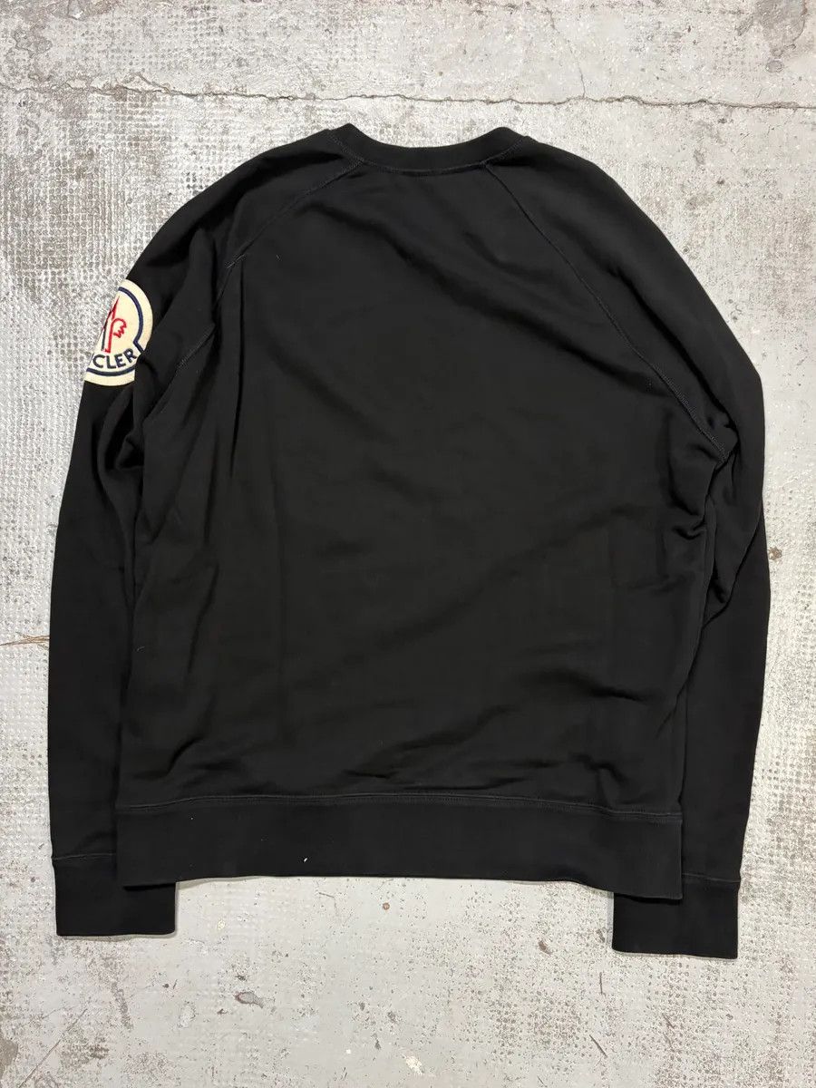 Moncler Moncler Black Logo Crewneck Sweater Size US M / EU 48-50 / 2 - 6 Thumbnail