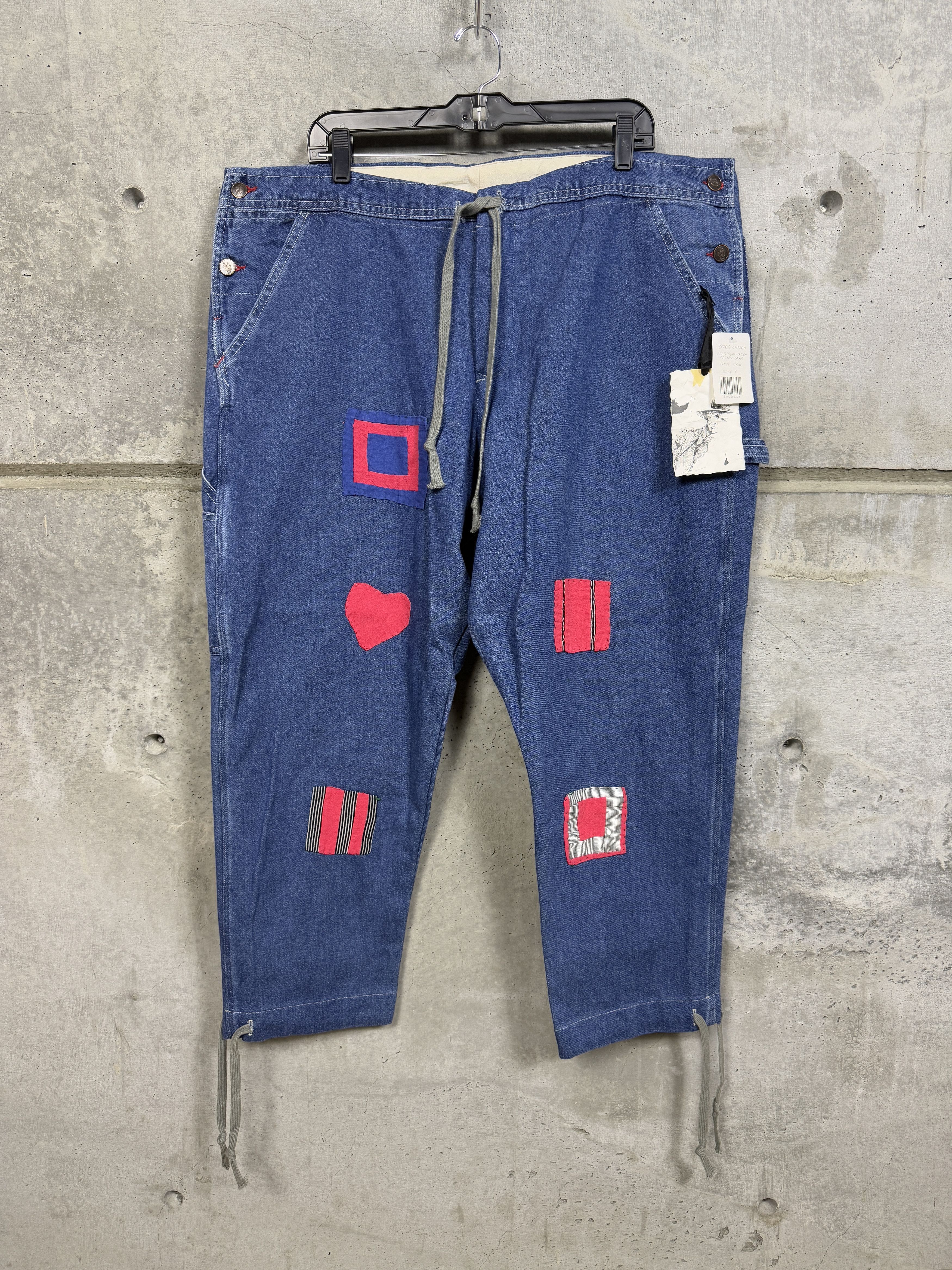 Greg Lauren x Gees Bend Size 5 Patch Overall Lounge Pants