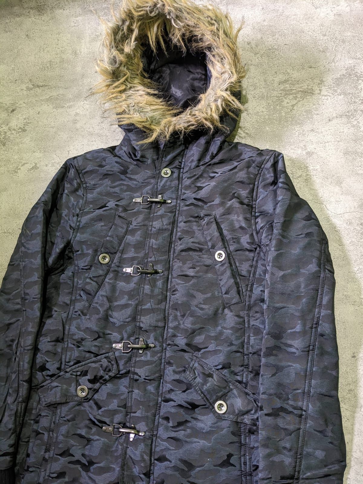 In The Attic In The Attic Clasp Camo Fur Avant Garde Jacket M-L Size US M / EU 48-50 / 2 - 2 Thumbnail