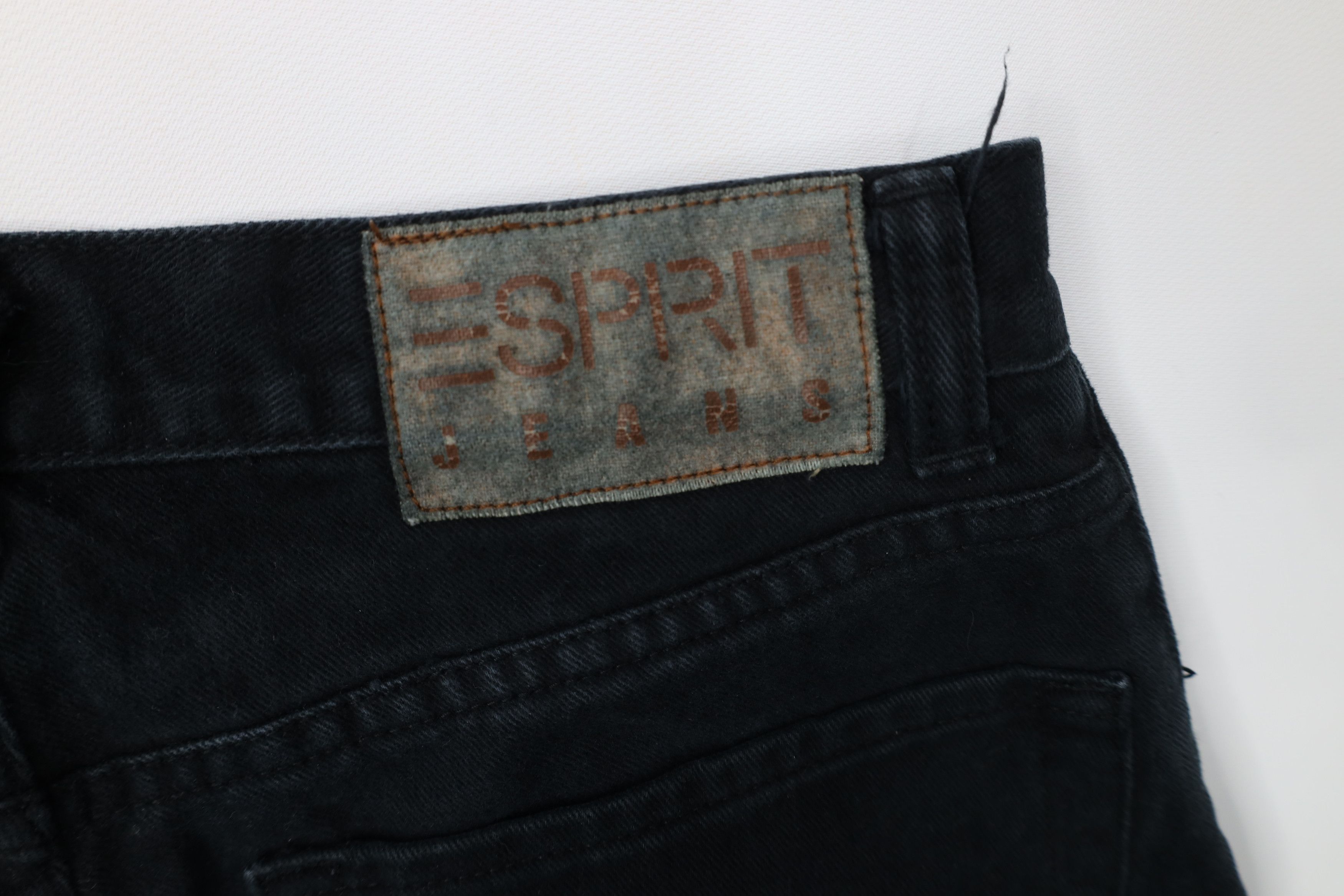 Esprit Vintage 90s Y2K Esprit Relaxed Tapered Leg Jeans Black Size 30" / US 8 / IT 44 - 15 Thumbnail