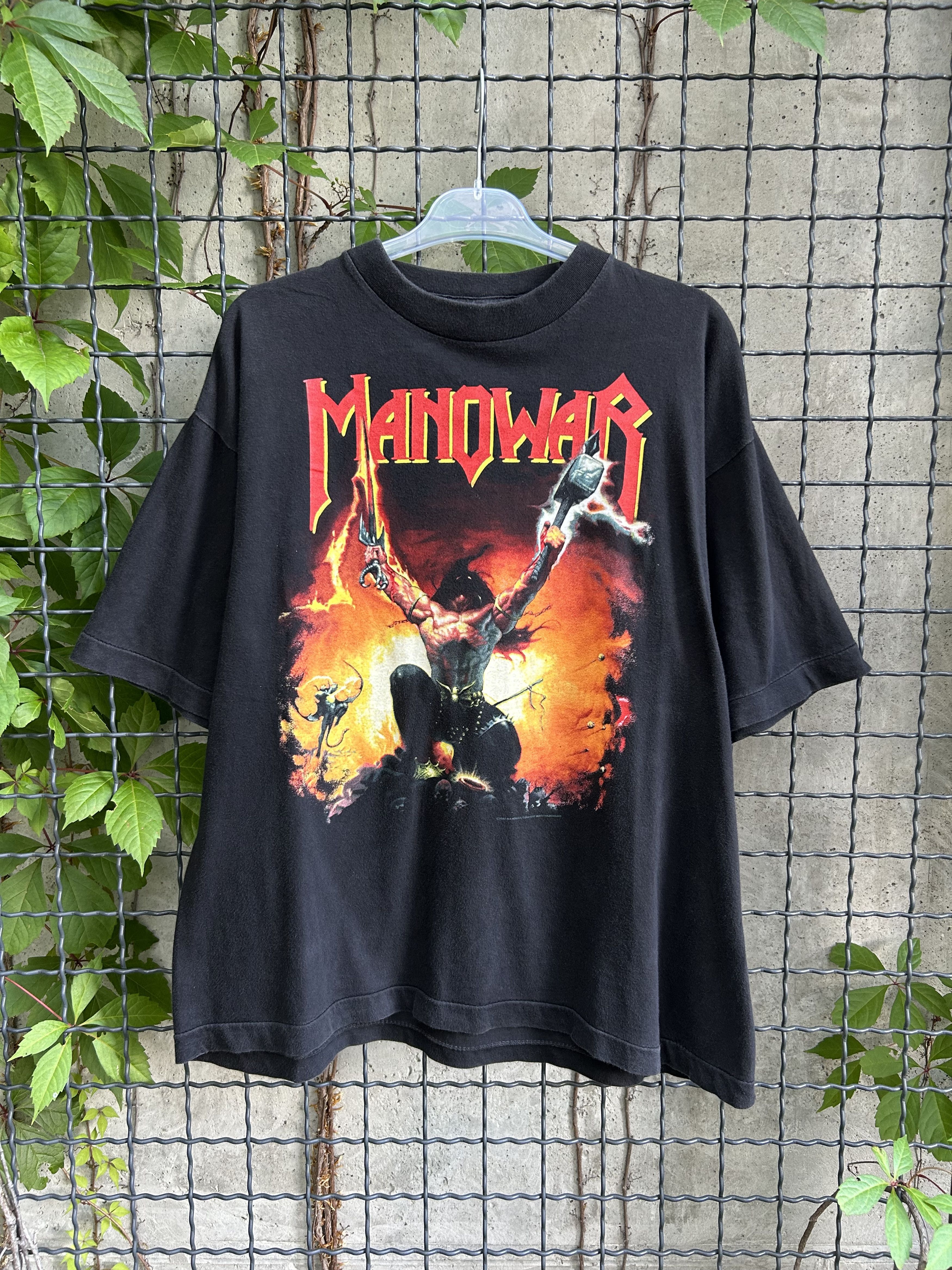 Vintage 1994/1995 Manowar Rock Band 90s T-shirt
