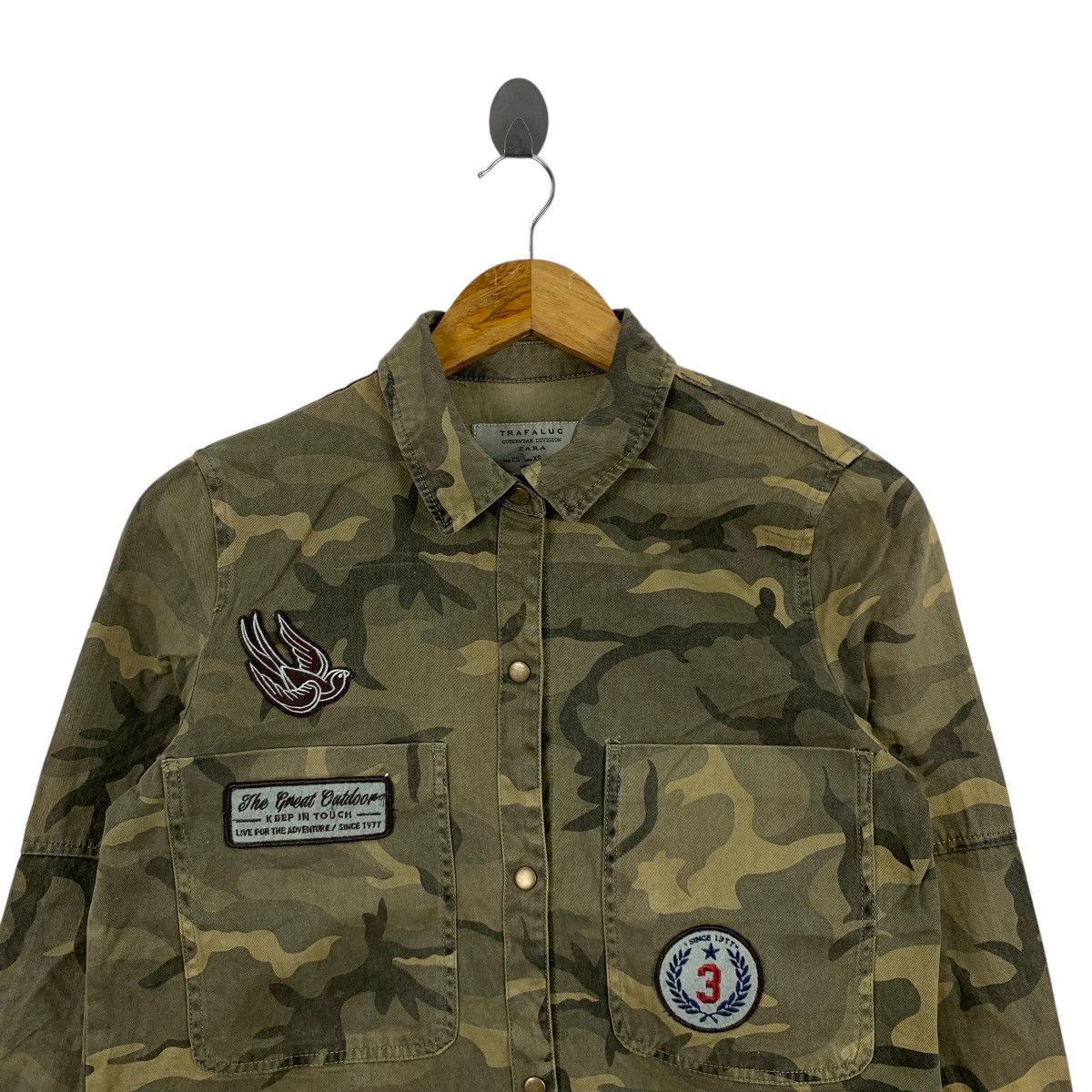 Japanese Brand × Zara ZARA Trafaluc Japanese Brand Casualwear Camouflage Shirts Size US XS / EU 42 / 0 - 4 Thumbnail