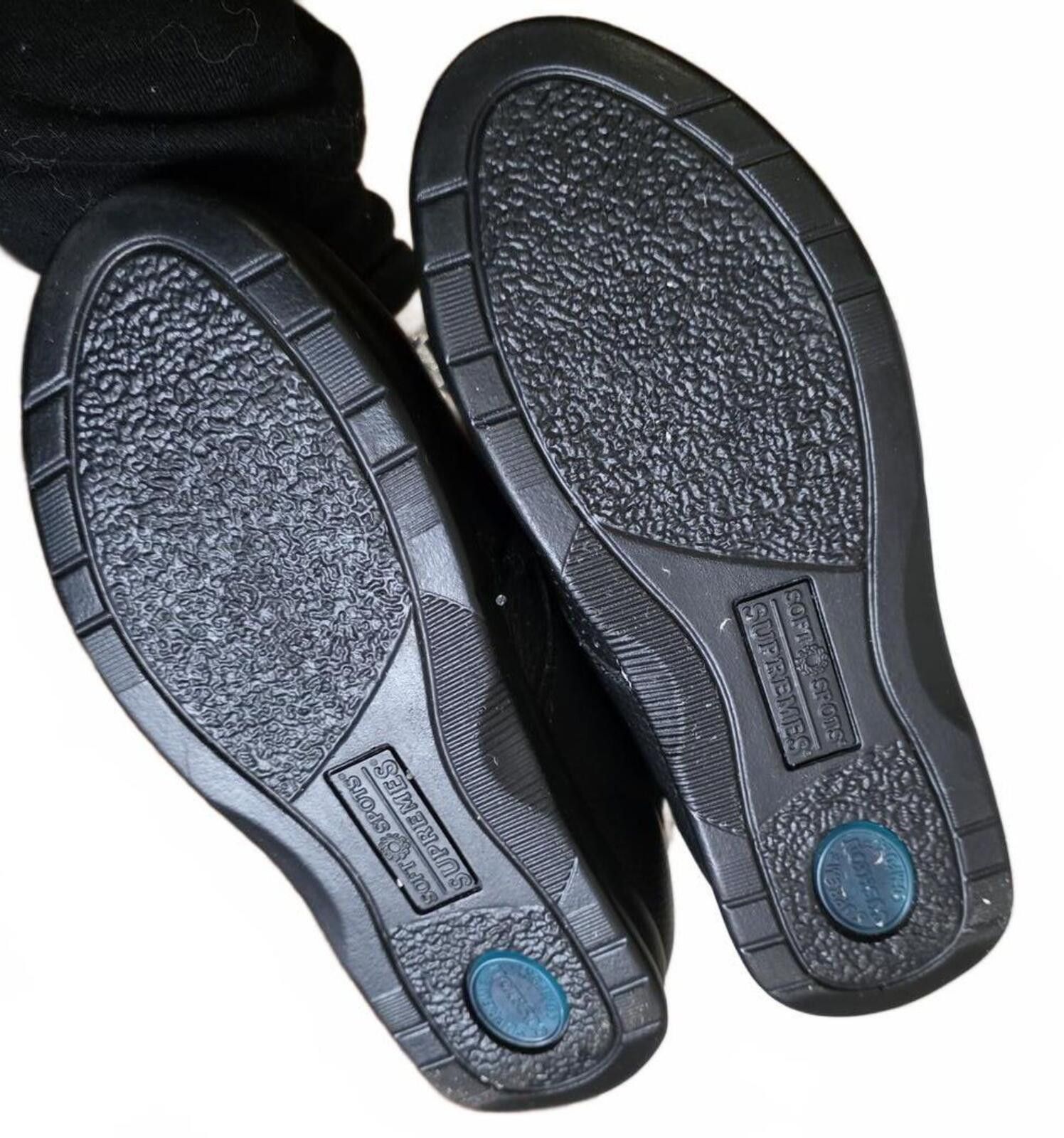 Supreme Supremes Black Leather Upper Comfort Walking Shoes Size 7WW Size US 7 / IT 37 - 4 Thumbnail