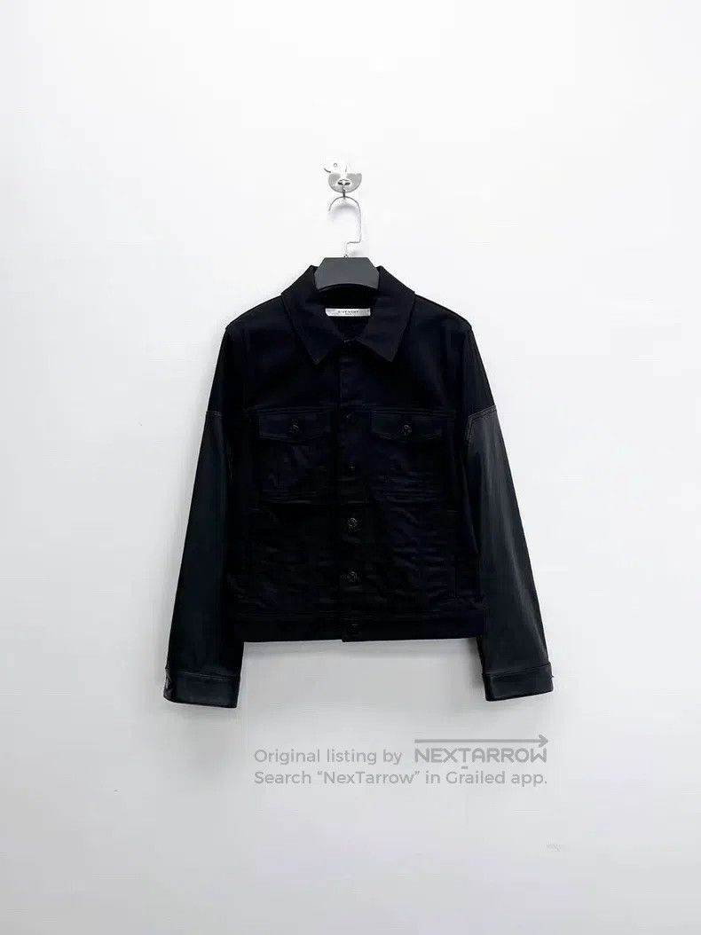 Givenchy Givenchy Black leather sleeve patched button logo denim ja Size XS / US 0-2 / IT 36-38 - 1 Thumbnail