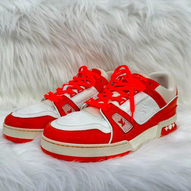 Louis Vuitton Louis Vuitton Trainer White Orange Sneakers - dmc Size US 8.5 / EU 41-42 - 1 Thumbnail