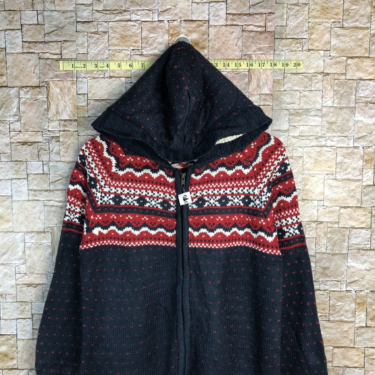 Homespun Knitwear × Japanese Brand Putietal art Dark Blue Hoodie knitwear #A270 Size L / US 10 / IT 46 - 2 Thumbnail