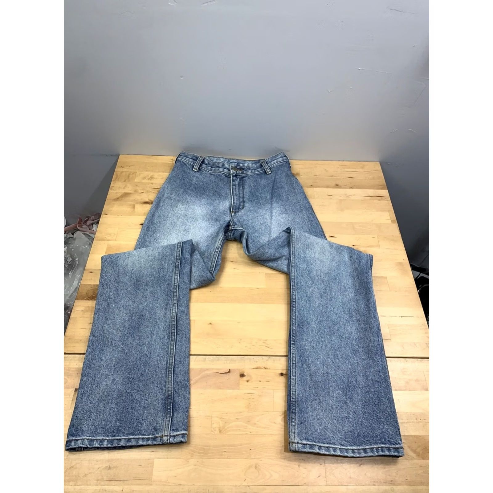 Vintage J. Galt Jeans Women S Light Blue Straight Leg 5-Pocket Denim Button Vintage? No, Regular Fit Size 28" / US 6 / IT 42 - 3 Thumbnail