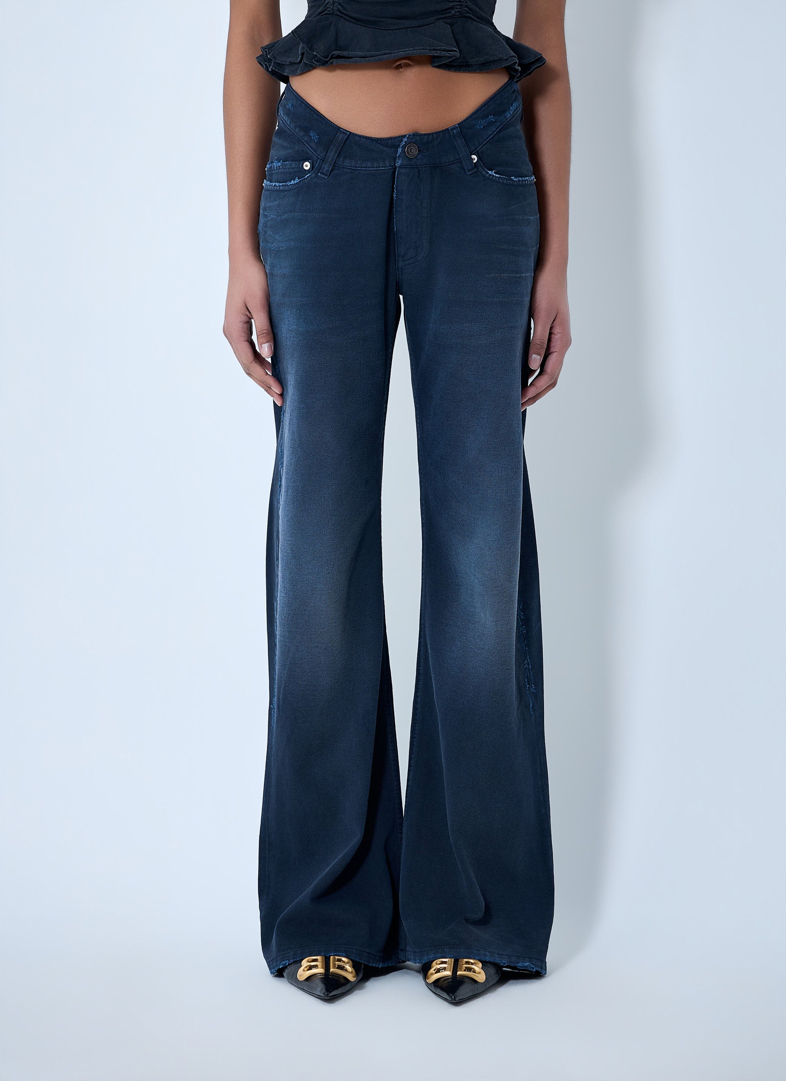 Balenciaga Curved Waist Jeans Size 29" - 1 Thumbnail