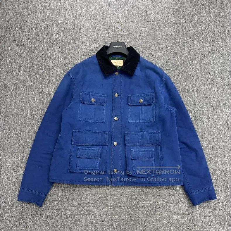Gucci Gucci Multi-pocket workwear denim jacket Size US S / EU 44-46 / 1 - 1 Thumbnail