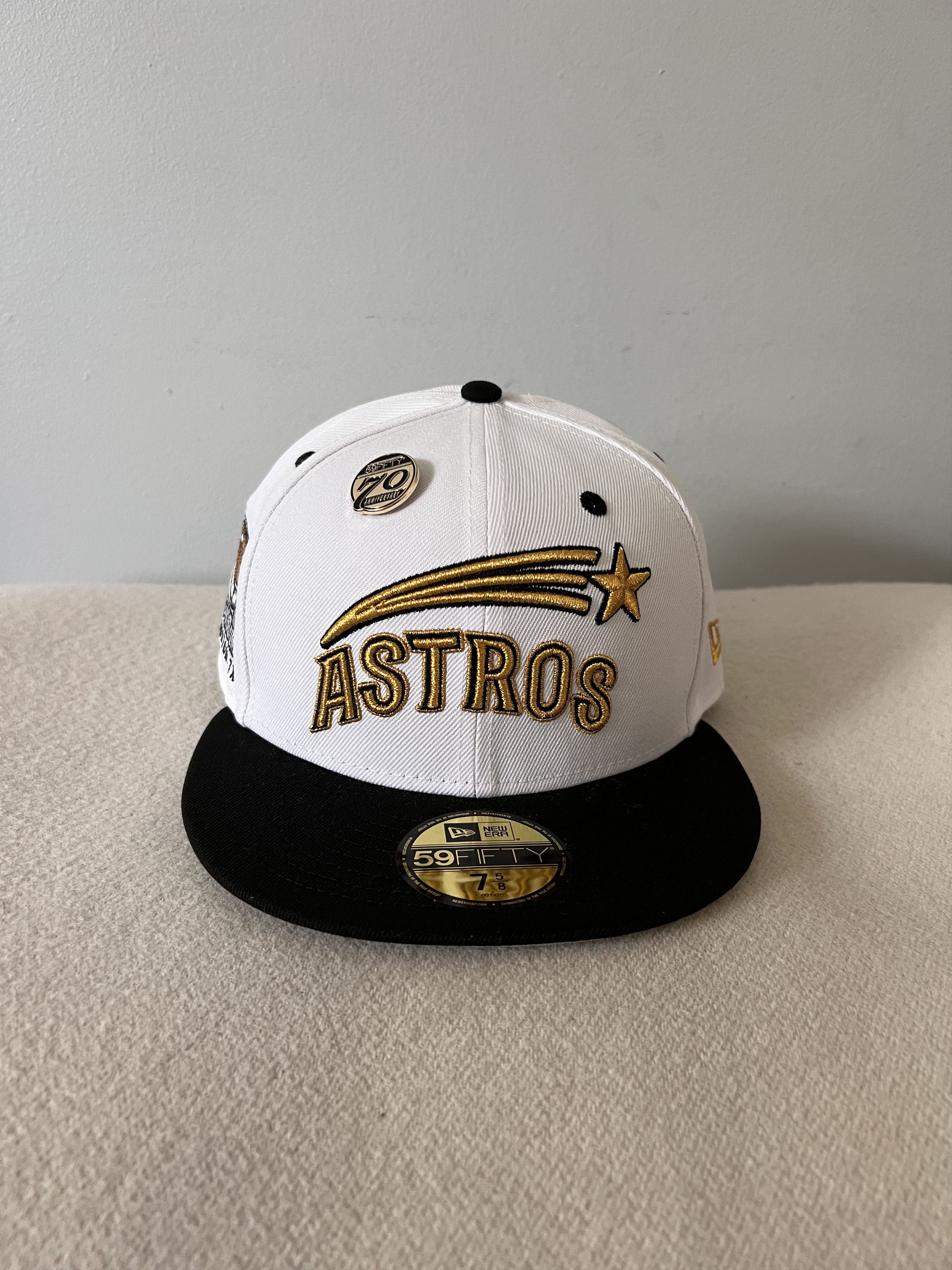 MLB 7 5/8 New Era 5950 Day Houston Astros Astrodome Fitted Hat Size ONE SIZE - 1 Thumbnail