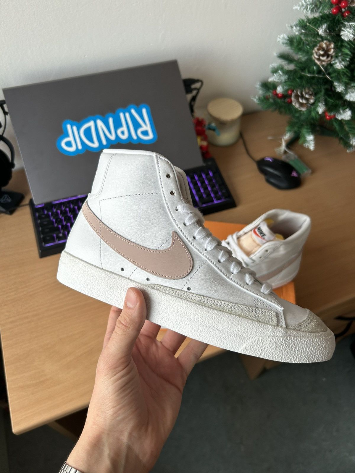 Nike Nike Blazer Mid Pink Oxford Size US 7.5 / IT 37.5 - 1 Thumbnail