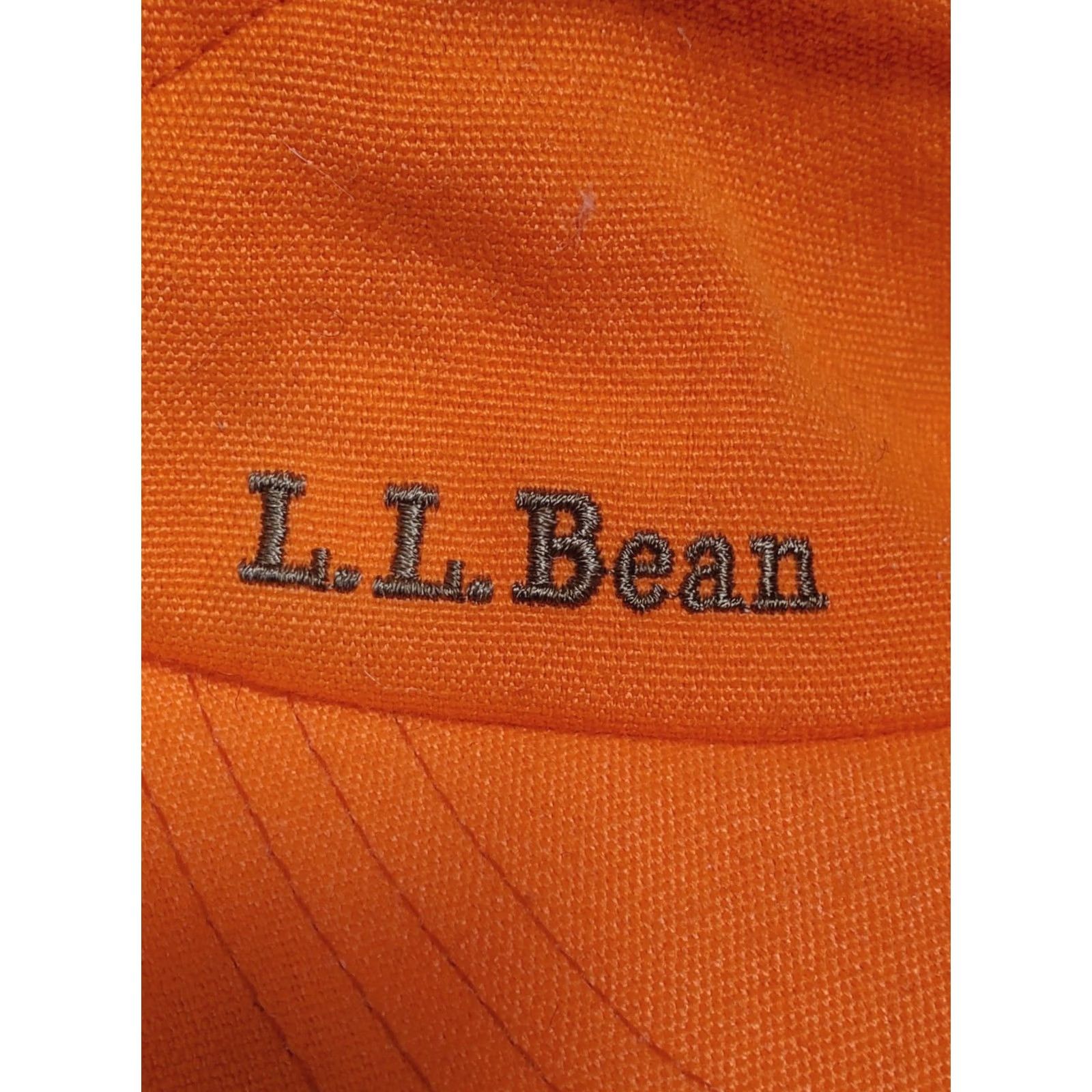 Vintage L.L.Bean Blaze Orange Hunting Cap - Vintage 6-Panel Hat Size 44L - 6 Thumbnail