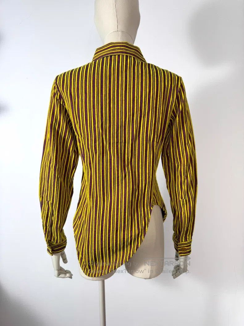 Vivienne Westwood Vivienne Westwood Vintage asymmetric striped shirt jacket Size S / US 4 / IT 40 - 4 Thumbnail