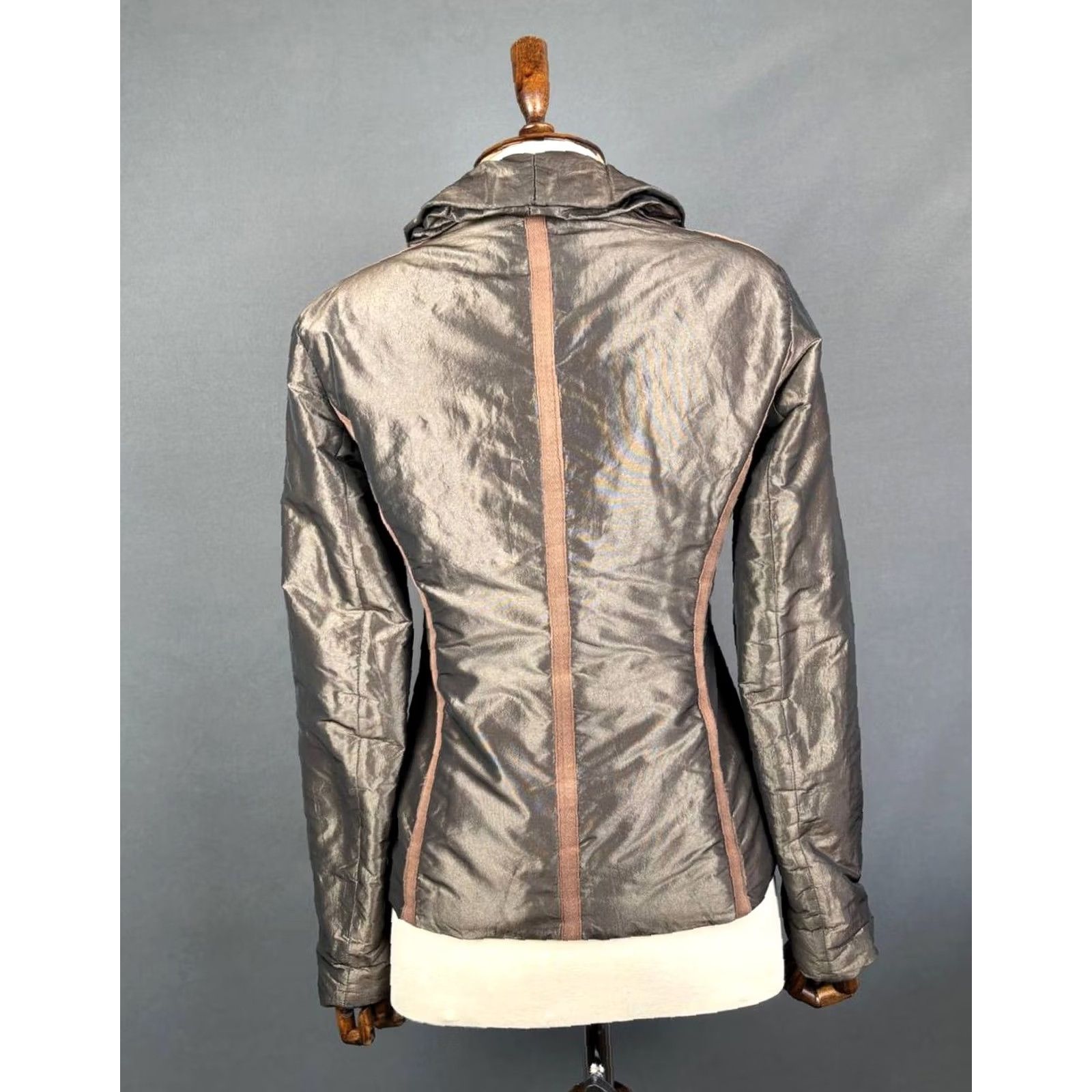 Sandro Sandro Ferrone Blazer Women Polyester Size 42 Bronze Brown Jacket Coat Slim Regular 90s Style Size XS / US 0-2 / IT 36-38 - 4 Thumbnail