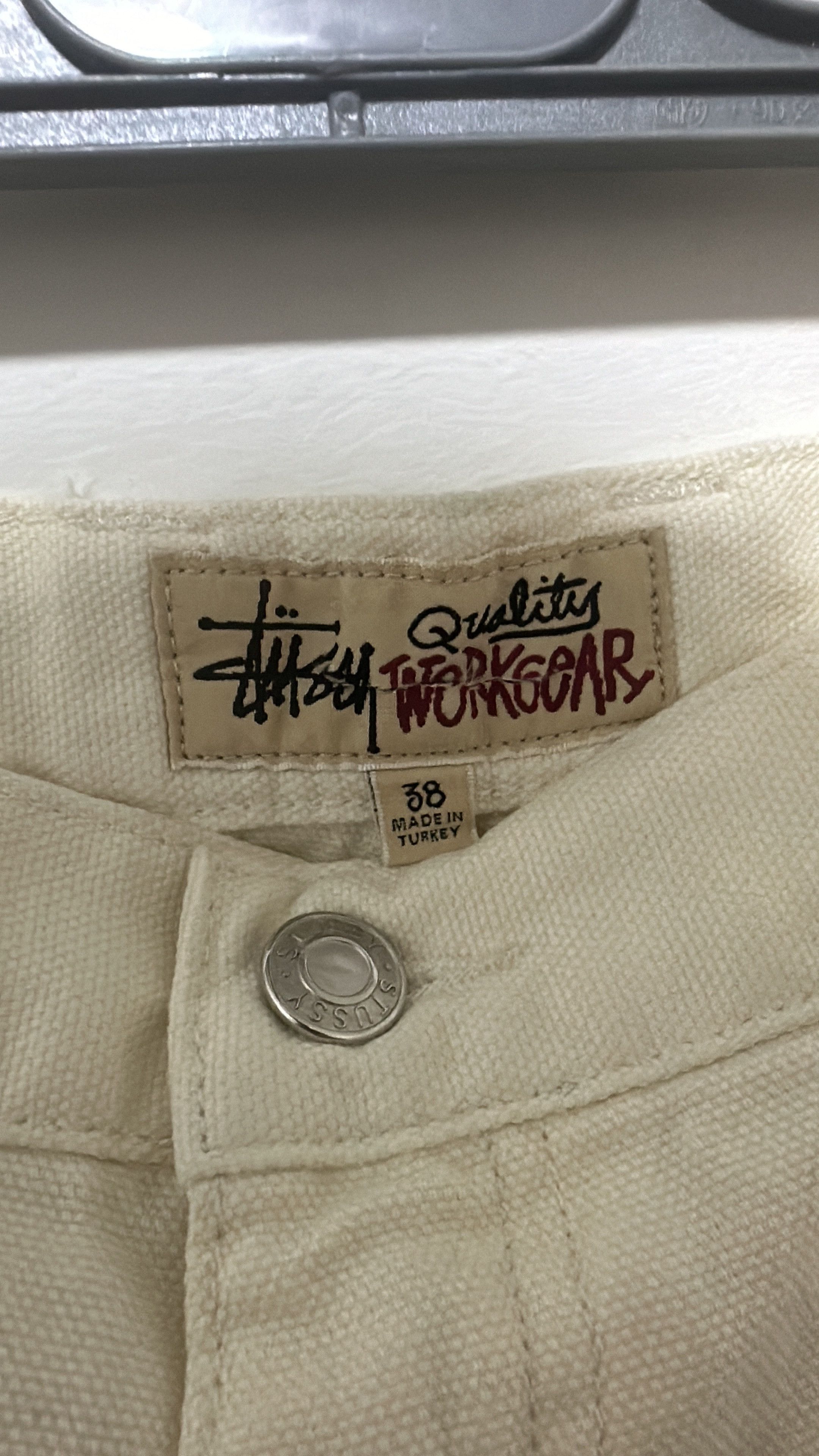 Stussy Stussy Double Knee Work Pant Bone 38 Size US 38 / EU 54 - 7 Thumbnail