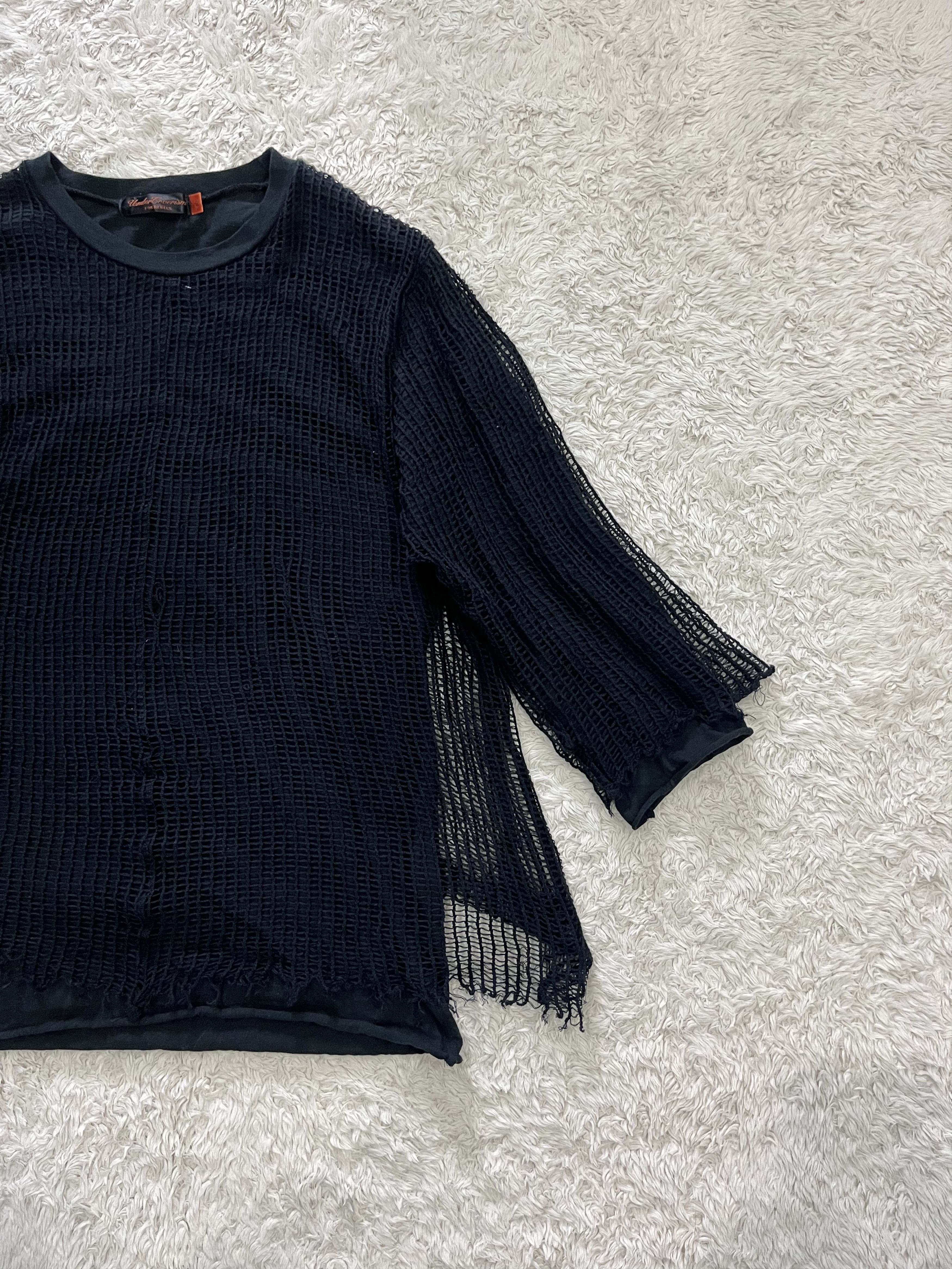Undercover AW06 - 07 undercover mesh double layered shirt Size US M / EU 48-50 / 2 - 3 Thumbnail